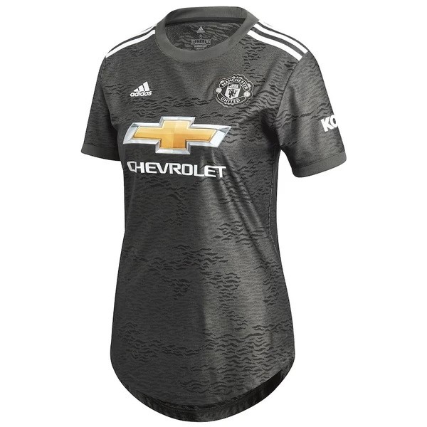 Camiseta Manchester United Replica Segunda Ropa Mujer 2020/21 Negro